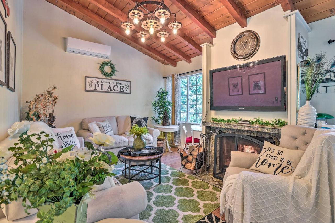 Boho Crestline Cabin, 1 Mile To Lake Gregory! Exterior foto