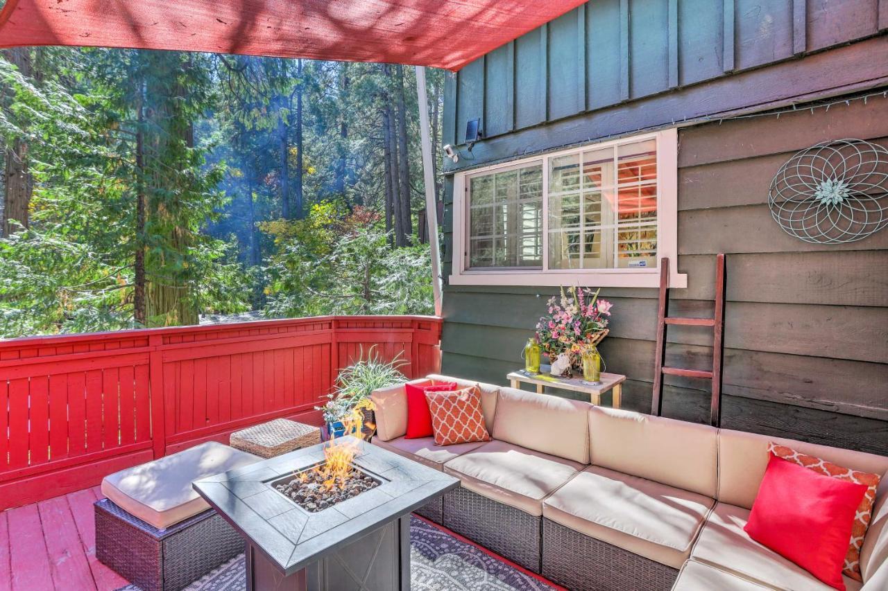 Boho Crestline Cabin, 1 Mile To Lake Gregory! Exterior foto