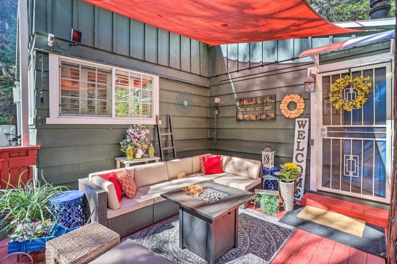 Boho Crestline Cabin, 1 Mile To Lake Gregory! Exterior foto