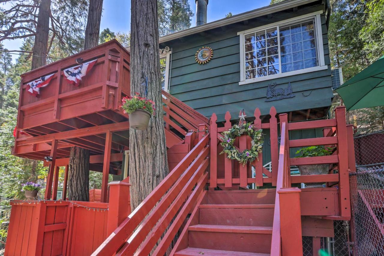 Boho Crestline Cabin, 1 Mile To Lake Gregory! Exterior foto